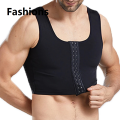 Fashions Men Chest Binder Gynecomastia Compression Vest for Post Surgery Breathable Buckle Underwear Tank Top Breast Reduction Shapewear.