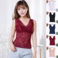 Fashion Camisole Top Thin Women Bralette No Steel Hoop Push Up Crochet Lace Bra Camisole. 