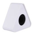 Microphone Logo Flag  Box Triangle Shape Black & White (1 PCS). 