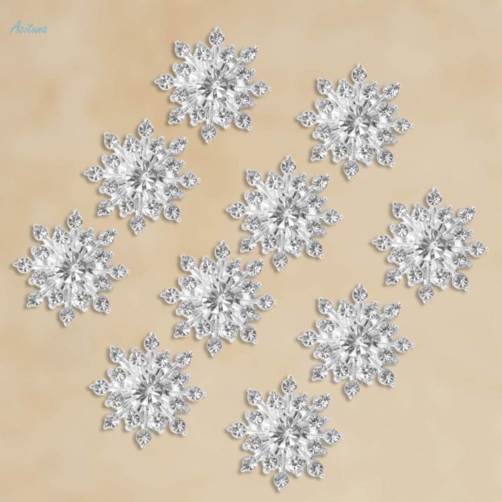 10Pcs%20Crystal%20Flower%20Button%20DIY%20Accessories%20Scrapbook%20Rhinestone%20Flatback%20Embellishment%20Hair%20-%20Image%204