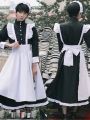 Maid Outfit Men Wear Cosplay Cute Japanese Lolita Dress Anime Maid Outfit Loli Black Maid Dress Outfit Lolita Kawaii Gothic. 