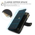 YM016 Rhombic Zipper Card Wallet Leather Phone Case with Lanyard For Google Pixel 8 Pro. 