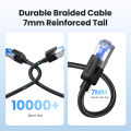 UGREEN CAT 8 Ethernet Cable CAT8 40Gbps 2000MHz Networking Nylon Braided Internet Lan Cord for Laptops PS 4 Router RJ45 Cable.