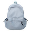 Black School Backpack Teen Girl School Bag Large Black Backpack Solid Color Backpack Women's Bookbags.