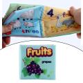 Baby Cloth Books Cute Touch and Feel Crinkle Fabric Book for Stroller Toys Kids Toddlers. 
