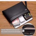 Fashion Business style men's handbag clutch bag soft PU leather male waist pack bag elegant leisure stylish hand bag men pouch. 