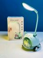 Small Night Light Eye Protection Charging Reading Book with Power Girl Student Dormitory Study Bedside Cartoon Child Desk Lamp. 