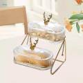 Dried Fruit Salad Plate Organizer Snack Dishes for Cookies Candies Cupcake. 