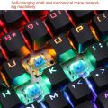 FVQ609 RGB Color True Mechanical Keyboard Gaming Rainbow Glowing 104 Keys Laptop Computer Notebook USB Wired Keyboard-Mouse Set.