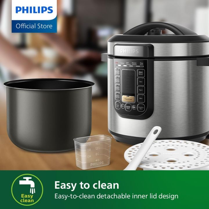 Philips%20HD2237/73%20Series%203000%20Viva%20Collection%2016-in-1%20Electric%20Multi%20Pressure%20Cooker%20%7C%206.0%20Liter%20-%20Image%205