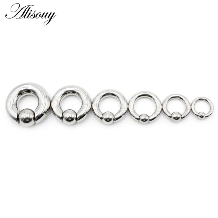 Alisouy%201PC%20316L%20Surgical%20Stainless%20Steel%20Circular%20Barbells%20full%20size%20Round%20Lip%20Ring%20Eyebrow%20Nose%20Studs%20Body%20Piercing%20Jewelry%20-%20Image%202