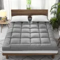 6/7 Feet Premium Quality Deluxe Mattress Topper white colour. 