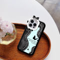 Jizetin for OPPO A31 2020 Back Cover Black Purple Butterfly Square Camera Hole Shockproof Protection Soft Silicone Phone Case.