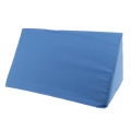 2pcs White Blue Foam Bed Wedge Pillow Elevation Cushion + Cover Back Support. 