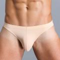 Mens Underwear Gay Briefs Transparent Man Underwear Slip Breathable Silky Quick-Drying U-convex Pouch Underpants Thong.