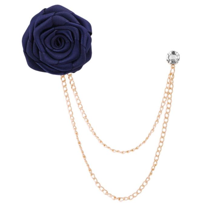 Luxury%20Tassel%20Chain%20Rose%20Brooch%20Lapel%20Pin%20For%20Men's%20Suit%20Accessories%20-%20Image%202