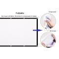 72 Inch Projection Screen-16:9 HD Portable Projector Movie Screen Foldable Anti-crease Wall Mounted With Hooks For Home Theater Support Double Sided Projection.