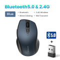 UGREEN 2.4G Bluetooth Wireless Mouse Silent Computer Mouse with USB Receiver, 4000 DPI, Portable Mice for PC, Laptop, MacBook.