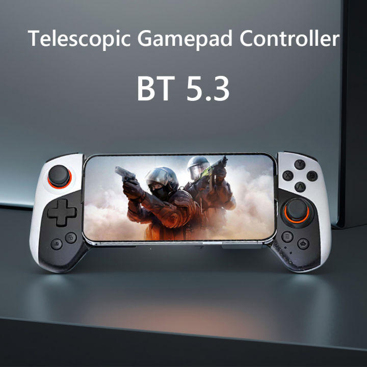 Wireless Gamepad Controller Bluetooth-Compatible5.3 Turbo/Back Button/Vibration Telescopic Game Controller for Android iPhone