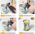 Hand-Held Can Opener,Manual Can Opener,Ergonomic Smooth Edge Manual Bottle Opener and Can Opener Including Peeler (1 PCS).