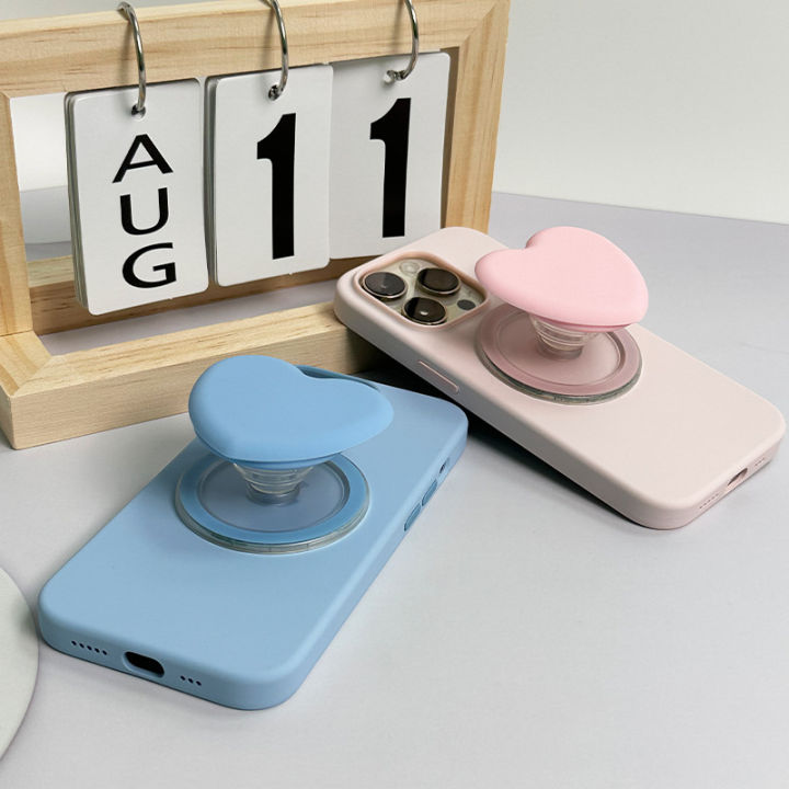 Love%20Heart%20Cellphone%20Airbag%20Support%20Telescopic%20Folding%20Retractable%20Lazy%20Desktop%20Magnetic%20Suction%20Magsafe%20Applicable%20iPhone%20-%20Image%202