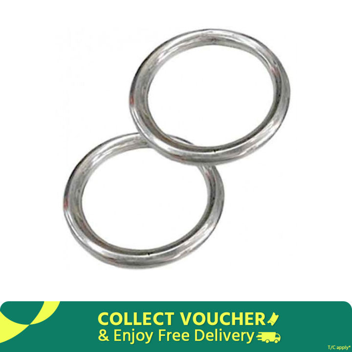 Combo Pack of Two Pieces Chin Up Ring - Silver