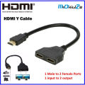 1 in 2 Out HDMI Male to Dual HDMI Female 1 to 2 Way for HDMI HD, LED, LCD, TV - Hdmi Cable.