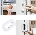 【User-friendly】 Household Refrigerator Lock Freezer Door Lock Toddler Children's Cabinet Safety Lock Baby Anti-pinching Safety For Baby.