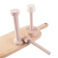 Portable Wooden Egg Tart Tamper Double Sides Pastry Egg Tart Pusher Eggtart Mold Baking Cake Kitchen Tools Bottom Mold. 