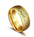 Religious Muslim Islamic Ornaments Halal Rings Couple Rings Gold.
