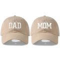 DAD MOM Embroidery Pure Cotton Baseball Cap Fashion Women Men Hat Sport Visors Snapback Cap Sun Hat Breathable Outdoor Caps.