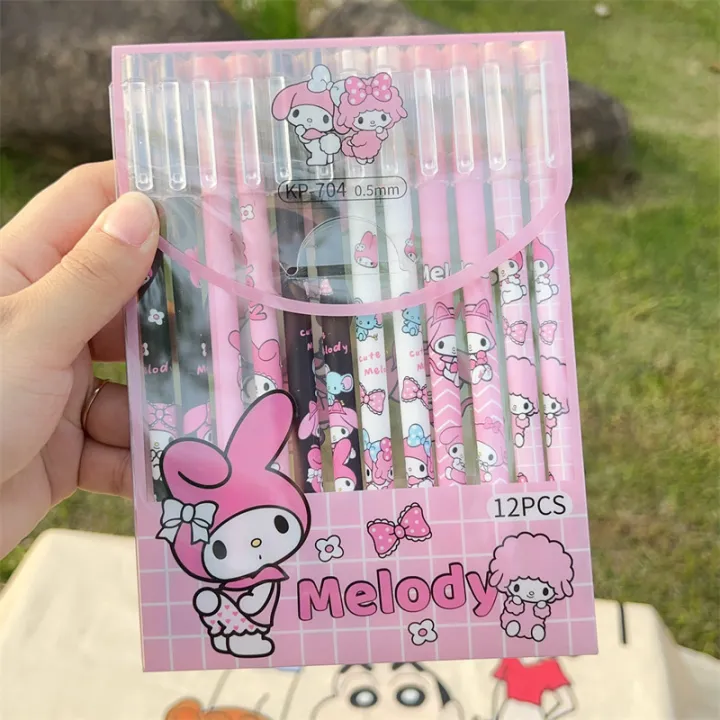 Cute%20ins%20wind%20pull%20hat%20boxed%20gel%20pen%20erasable%20pen%20blue%20sanrio%20series%20cartoon%20pen%20student%20set%20black%20-%20Image%205