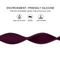 For Apple Watch Series 8&7 41mm / SE 2&6&SE&5&4 40mm / 3&2&1 38mm Solid Color Elastic Silicone Watch Band, Size:L 156mm.
