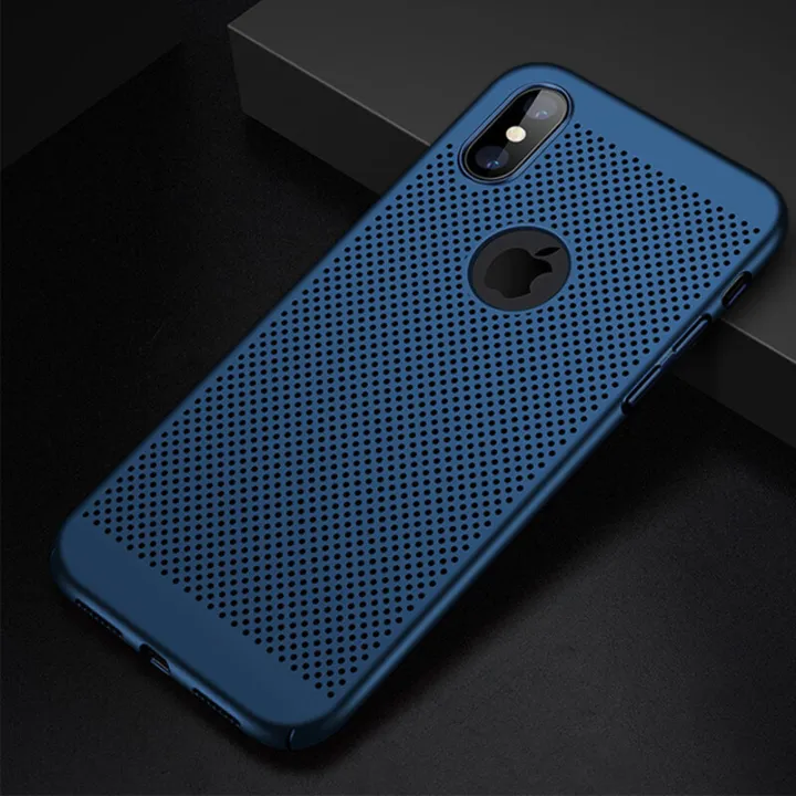 Ultra%20Thin%20heat%20dissipation%20back%20cover%20for%20Xs%20Max%20hollow%20breathable%20micro%20matte%20phone%20casing%20hard%20pc%20shell%20super%20slim%20phone%20case%20-%20Image%204