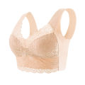 Chest Gathered Bra Women bra Beauty Back Bra  Lace Bra Seamless Bra Fitness Sleep Bra. 