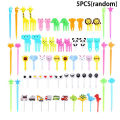 Animal Fruit Fork Food Grade Plastic Mini Cartoon Kids Cake Fruit Toothpick Bento Lunch Bento Accessories Party Decoration Gift. 