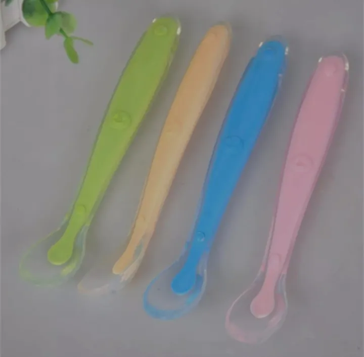 Silicone%20Feeding%20Double%20Spoon%20For%20Baby%20-2PCS%20((Multicolor))%20-%20Image%204