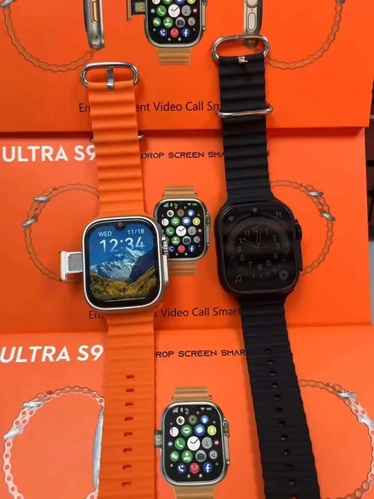 Ultra%20S9%20Android%204G/5G%20Smartwatch%20With%20Dual%20Camera%204GB/64GB%20(Body%20Color-Golden%20with%20double%20Straps)%20-%20Image%206
