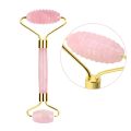 Natural Rose Quartz Jade Roller Face Massager Real Jade Gouache Scraper Facial Massager Jade Facial Roller Set Guasha Board. 
