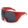 Oversize Fashion Y2k Wrap Around Sunglasses For Men Women Big Frame Black Shades Luxury Brand Design Punk Sun Glasses One Piece.