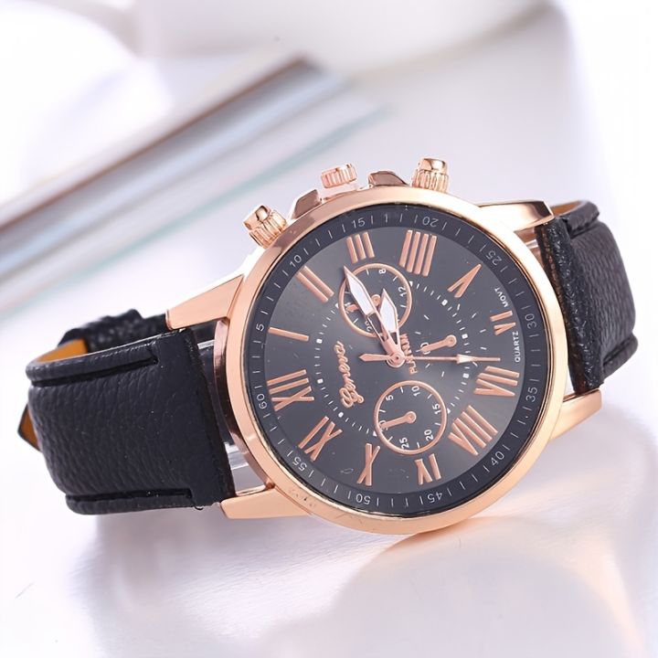 Casual%20Roman%20Numeral%20Wrist%20Watches%20Women%20Simple%20Elegant%20Pointer%20Round%20Quartz%20Watch%20-%20Image%202