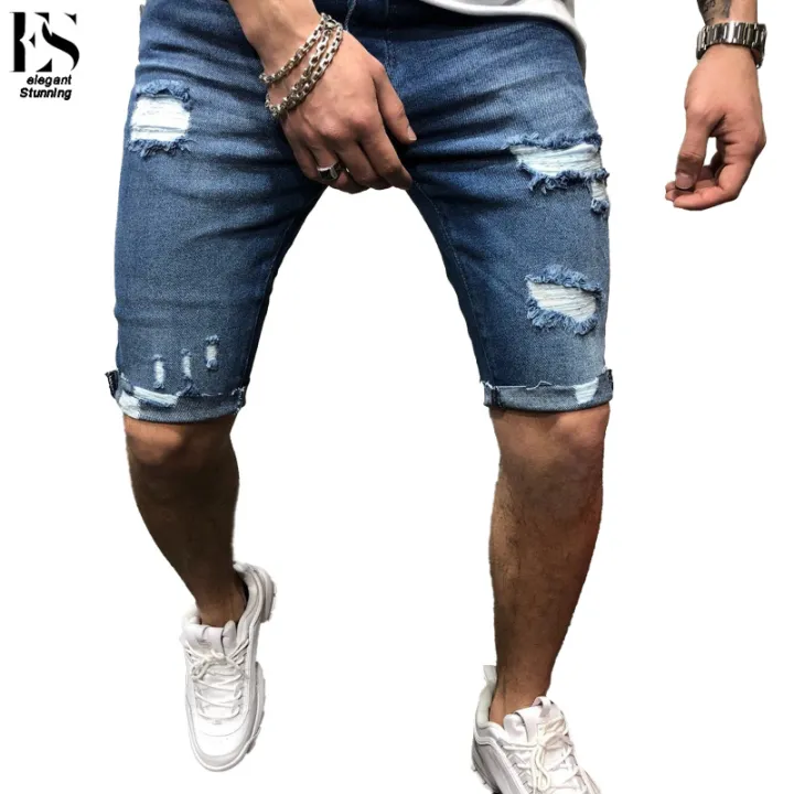 Elegantstunning%20Men%20Denim%20Shorts%20Summer%20Slim%20Fit%20Casual%20Cropped%20Pants%20Middle%20Waist%20Straight%20Sports%20Cargo%20Jeans%20For%20Beach%20-%20Image%209