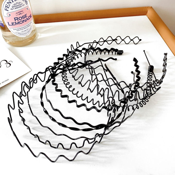 Simple%20Black%20Toothed%20Face%20Wash%20Hair%20Bands%20Male%20and%20Female%20Personality%20Broken%20Hair%20Finishing%20Headdress%20Hairpin%20Non-Slip%20Pressure%20Hair%20Bundle%20-%20Image%203