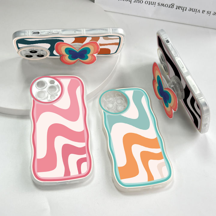 %E3%80%90Upgrade%20Your%20Style%E3%80%91%20BILI%20for%20A04%20Back%20Cover%20With%20Free%20Ring%20Holder%20Multicolor%20Wavy%20Soft%20Transparent%20Colorful%20Wavy%20Phone%20Cases%20-%20Image%202