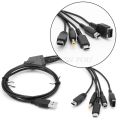 5 in 1 USB Charging Cable Charger For Nintendo GBA SP For WII U 3DS NDSL XL DSI PSP Drop Shipping. 