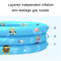 Practical 90/110cm 3 Layers PVC Swimming Pool Childen Inflatable Bathtub Summer Kids Beach Big Swimming Water Bubble Pool Toy for Kids Adults. 