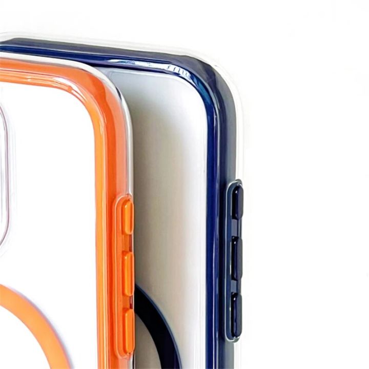 HOCE%20Shockproof%20Magnetic%20Phone%20Cases%20For%20iPhone%2015%2014%2013%20Pro%20Max%20MagSafe%20Case%20Candy%20Color%20Clear%20Soft%20Bumper%20Cover%20-%20Image%205