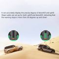 Car Inclinometer, Level Tilt Gauge Accurate 2 Driving Mode for Off Road Vehicle. 