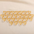 Stainless Steel Initials Flower Heart Rings Gold Color Adjustable Delicate Letter Leaf Rings For Women Girl Alphabet Jewelry. 