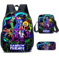Rainbow Friends Backpack Colorful Boys Girls School Bags Capacity Students Bag Anime Cartoon Waterproof Backpack For Kids Gifts. 